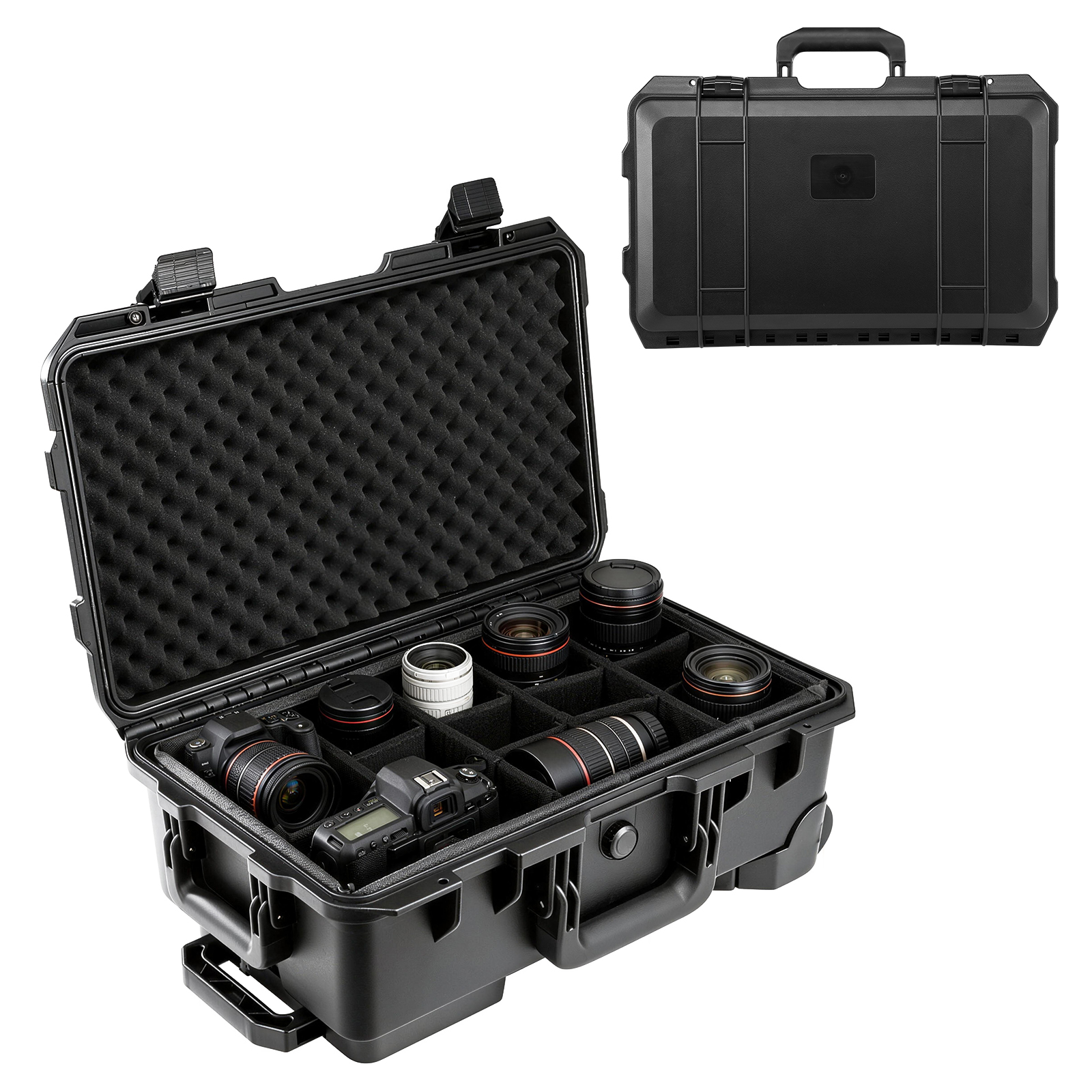Drone Camera Waterproof - Professional Large Hard Rolling Camera Case,