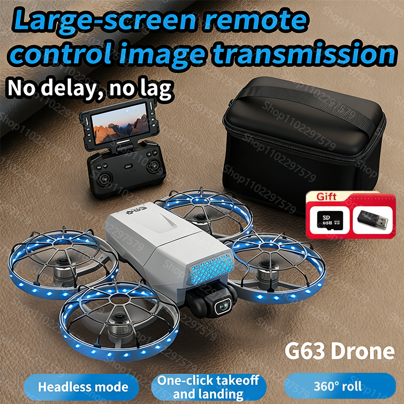 Drone Camera Vlog - G63 RC Plane WIFI Optical Flow