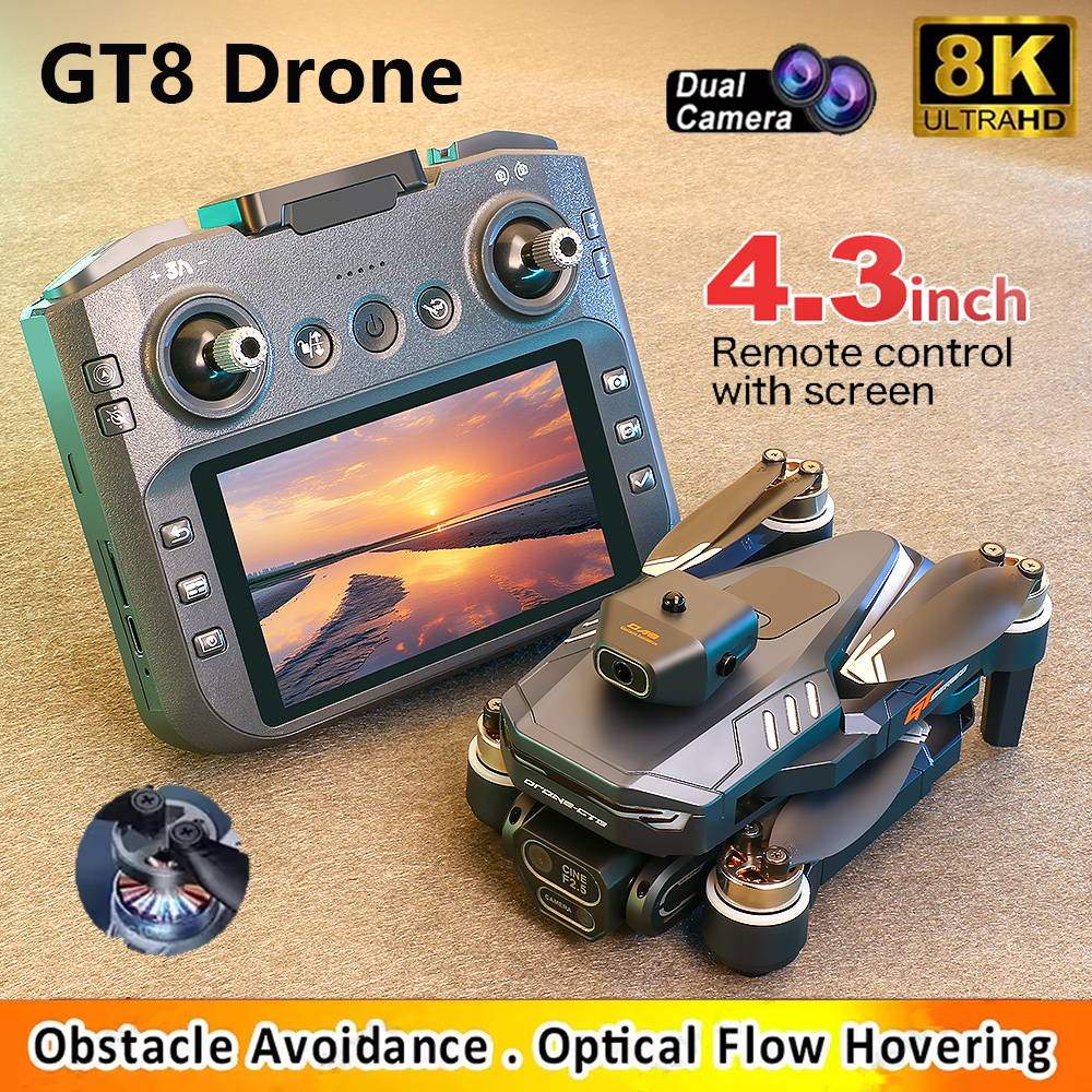 Drone Camera Night Vision - GT8 Mini FPV Drone 8K HD