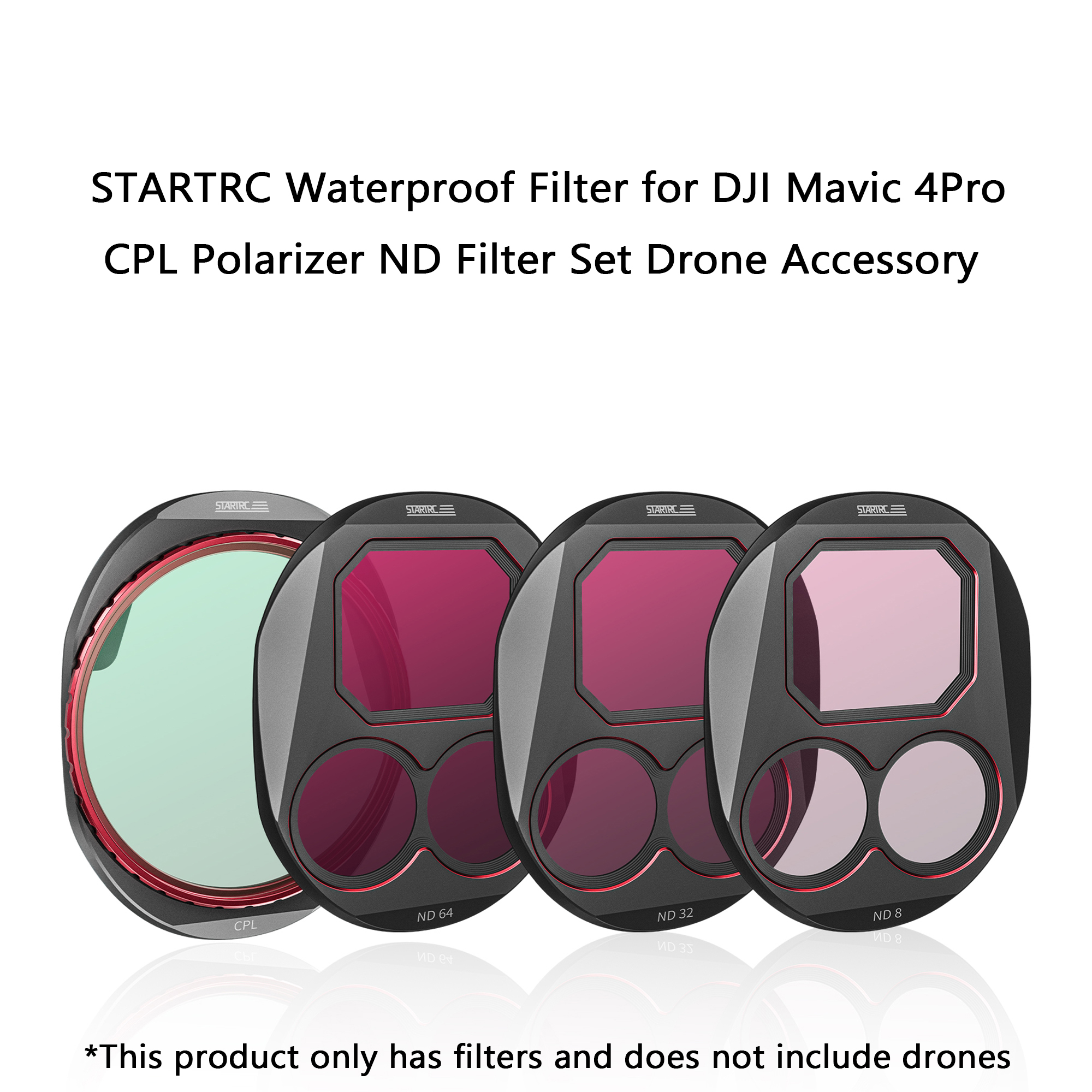 Drone Camera Filter - STARTRC CPL/ND8/32/64 Filter Set Compatible with