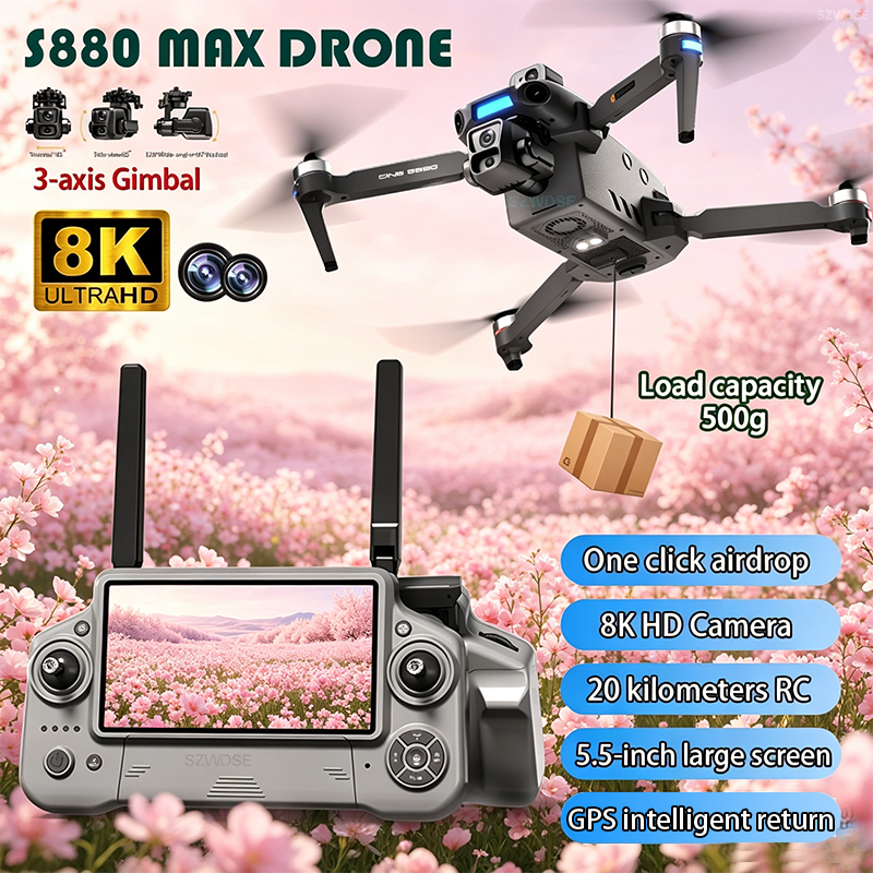 Drone Camera Mount - 2026 New 8K Dual Camera Drone