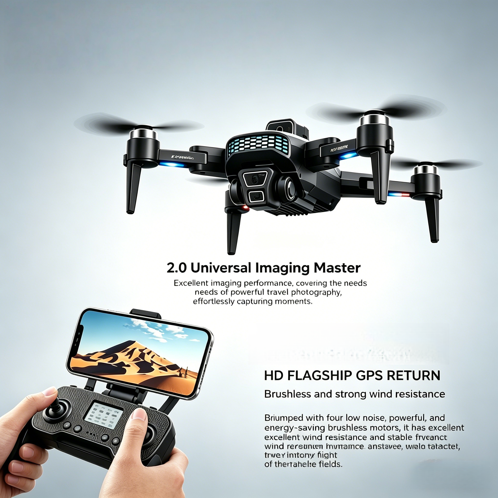 Drone Camera Wide Angle - Lenovo XT505 8K GPS Professional 4K