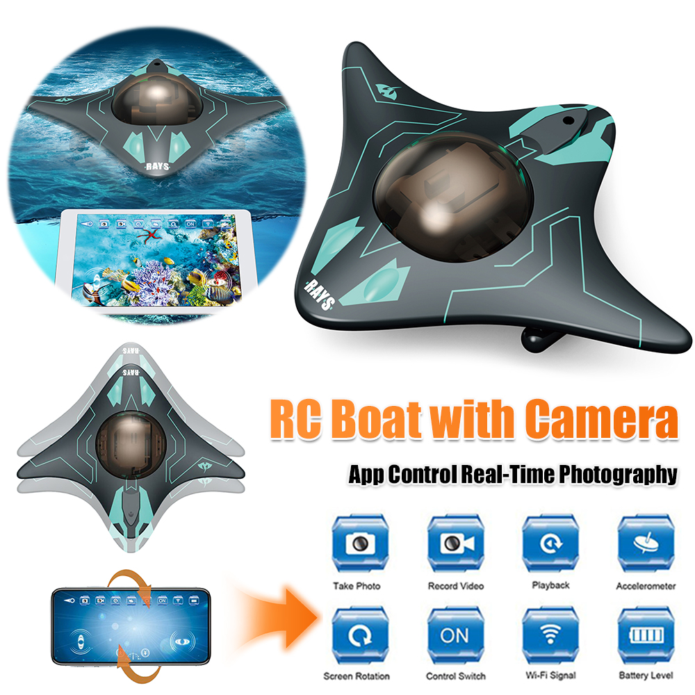 RC Boat with Camera App Contro - Drone Camera Waterproof のレビューと価格