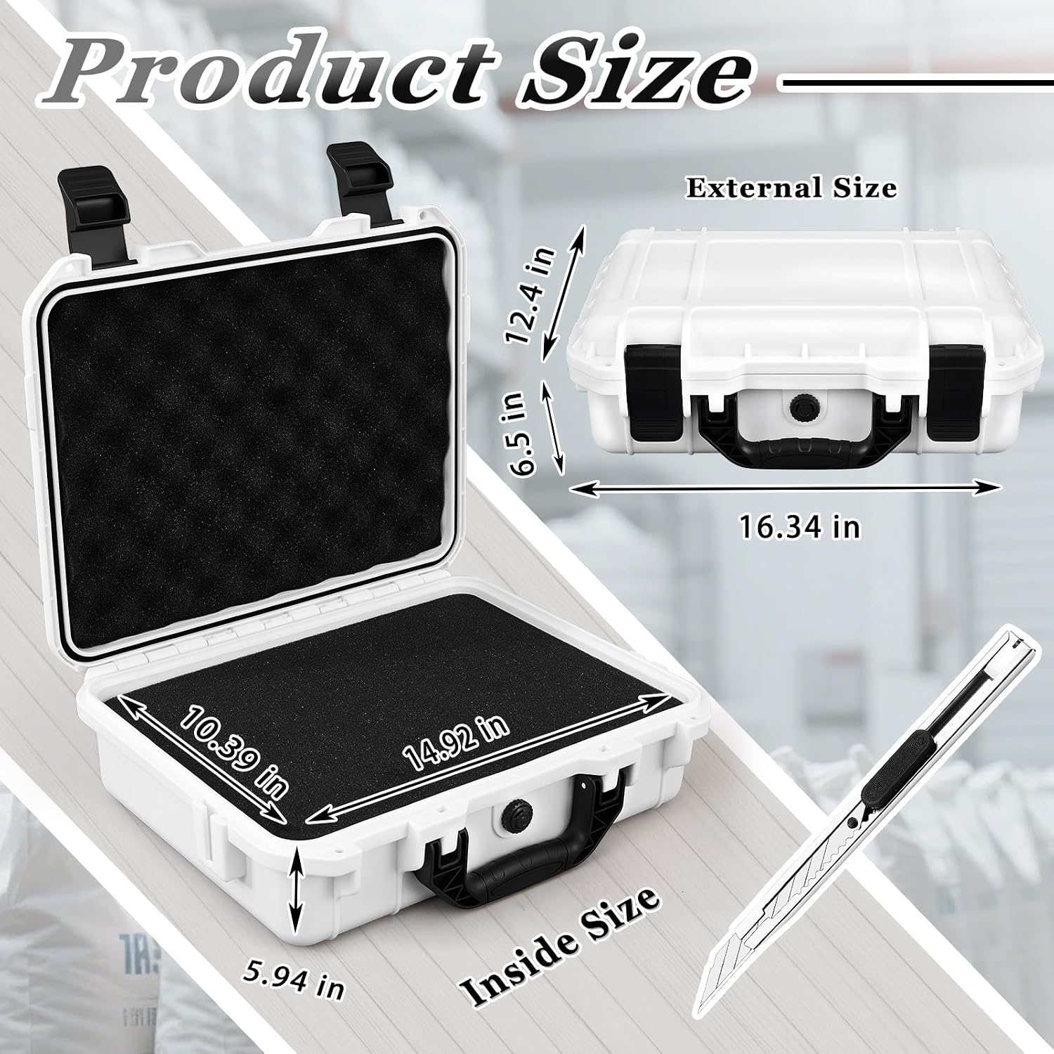 Waterproof Hard Case with DIY  - Drone Camera Case のレビューと価格