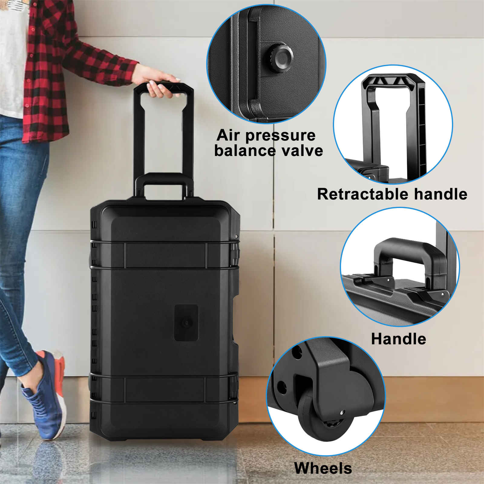 Rolling Camera Case, Portable  - Drone Camera Case のレビューと価格