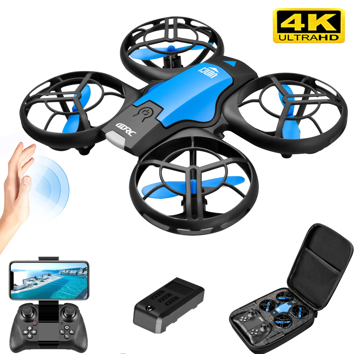 V8 New Mini Drone 4K Professio - Drone Camera Wide Angle のレビューと価格