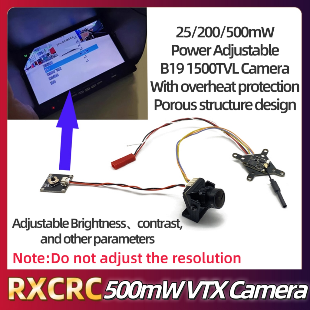 RXCRC FPV 5.8G Module 48CH 500 - Drone Camera Lens のレビューと価格