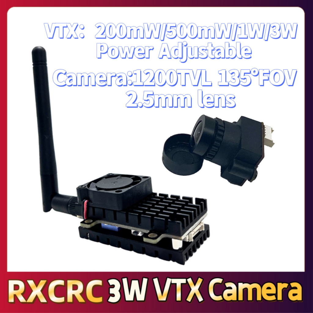 RXCRC 5.8G 3W Video VTX transm - Drone Camera Lens のレビューと価格