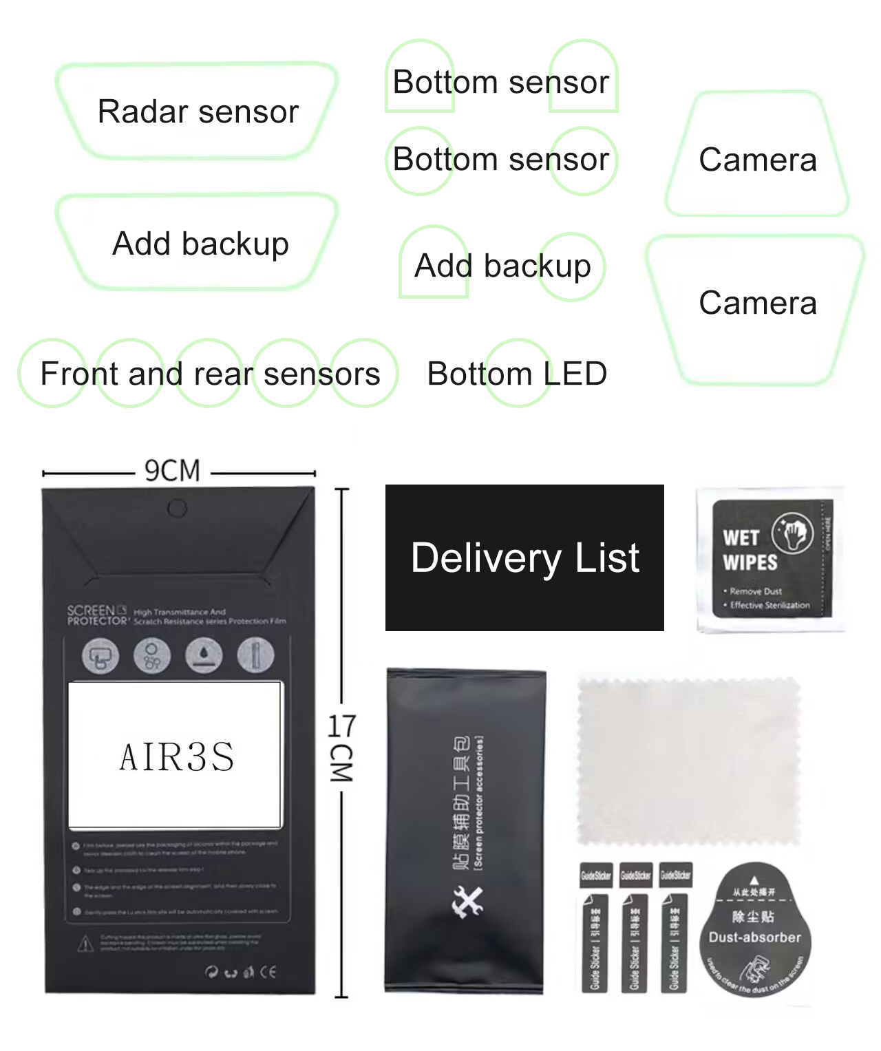 ​Lens Sensor Protective Film f - Drone Camera Filter のレビューと価格