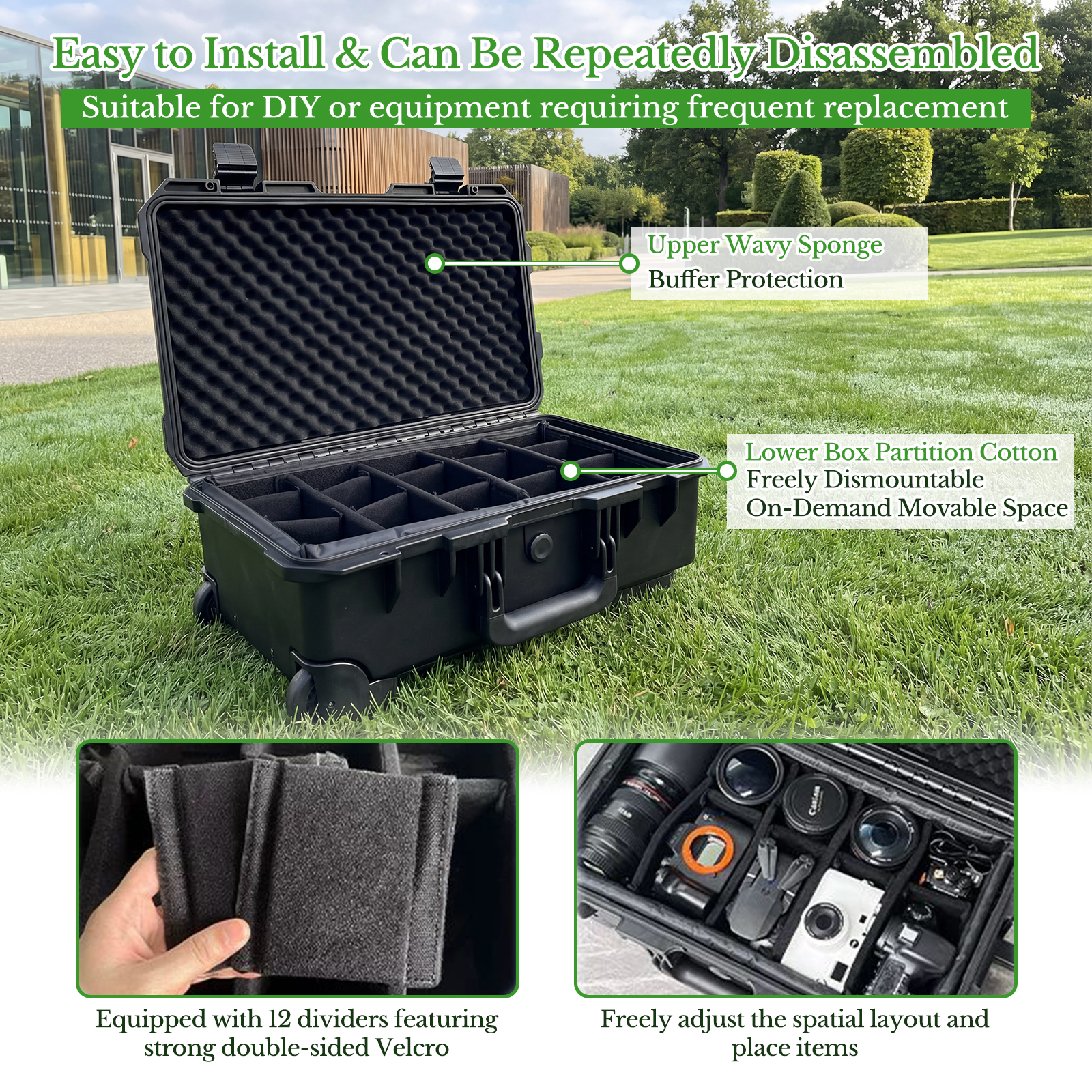 Camera Large Protective Hard C - Drone Camera Waterproof のレビューと価格