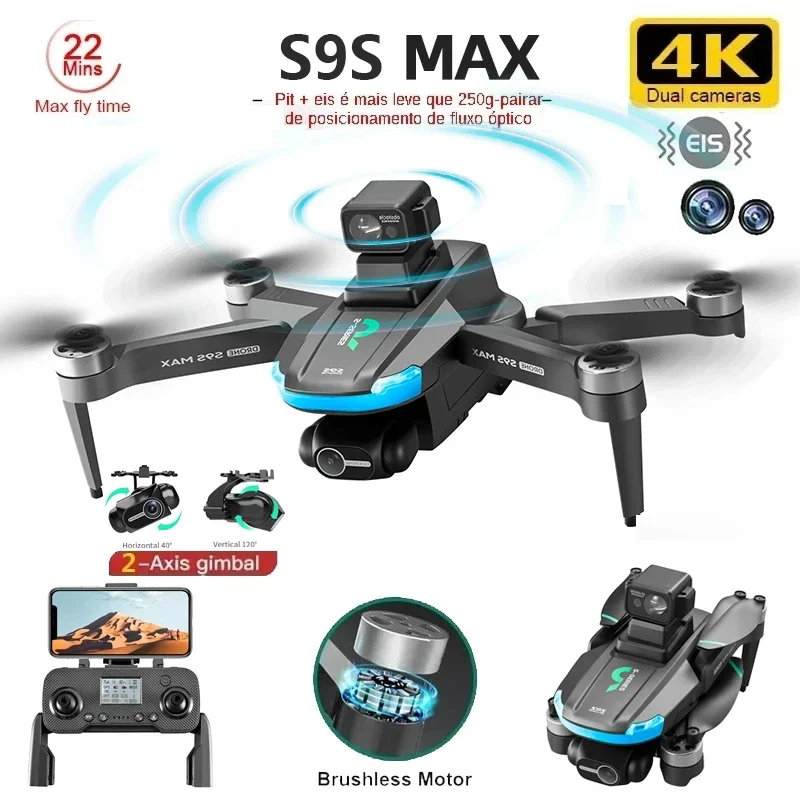 NEW S9S MAX MINI Drone 4K 2-Ax - Drone Camera With Gimbal のレビューと価格
