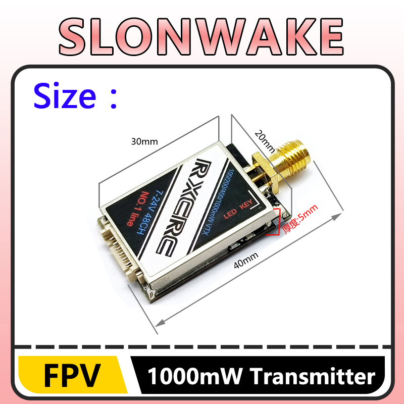 SLONWAKE  5.8G 48CH 1W VTX 100 - Drone Camera Lens のレビューと価格