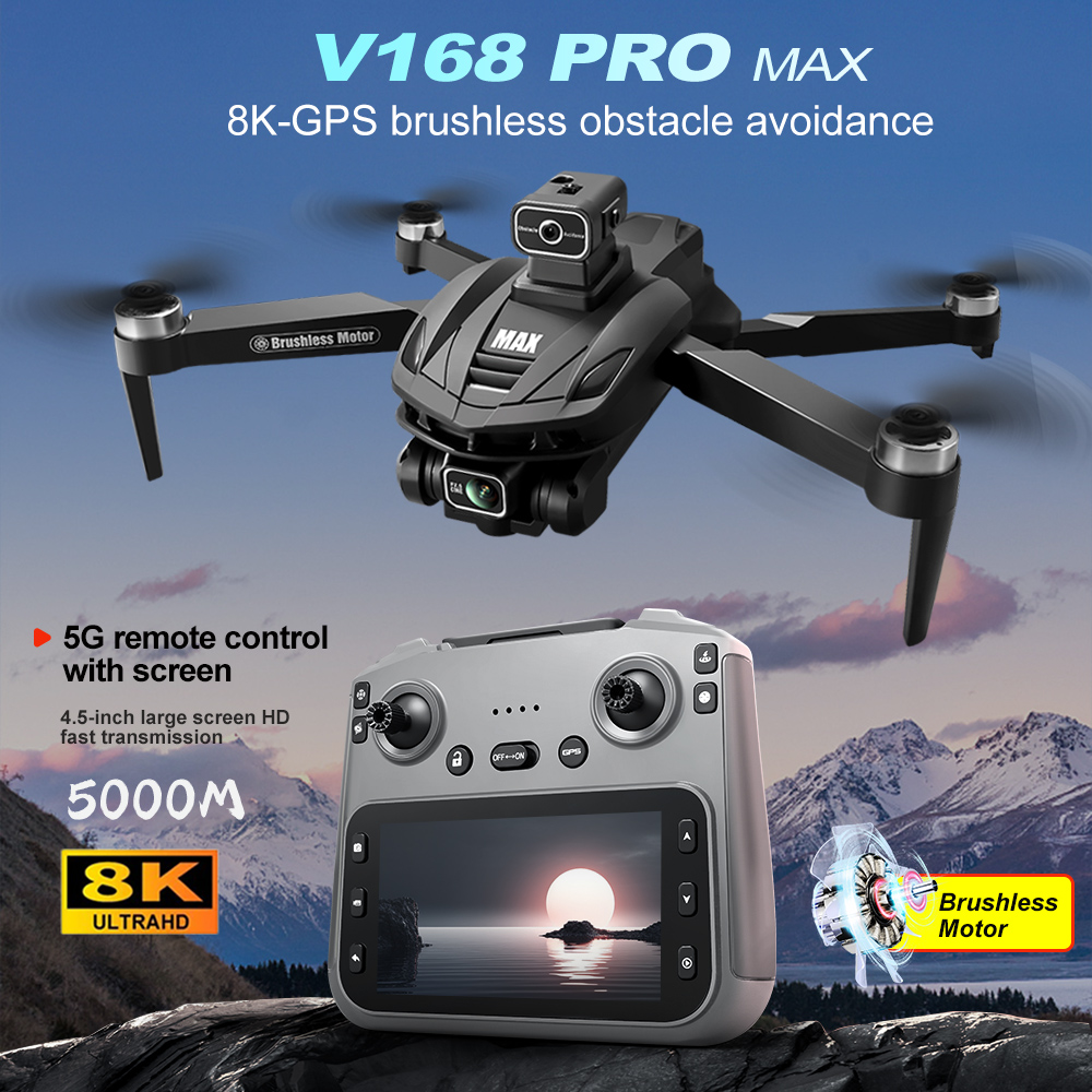 V168 PRO Max GPS Drone 8K Prof - Drone Camera Night Vision のレビューと価格