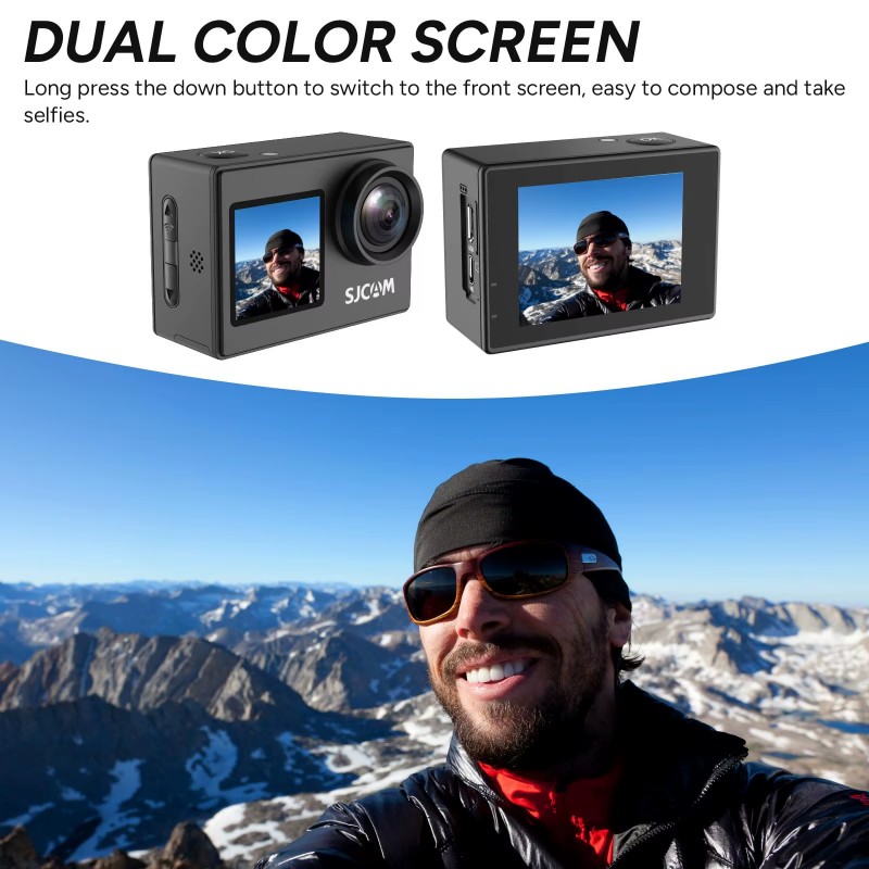 Dual Screen-SJ4000 SJCAM Helme - Drone Camera Action のレビューと価格