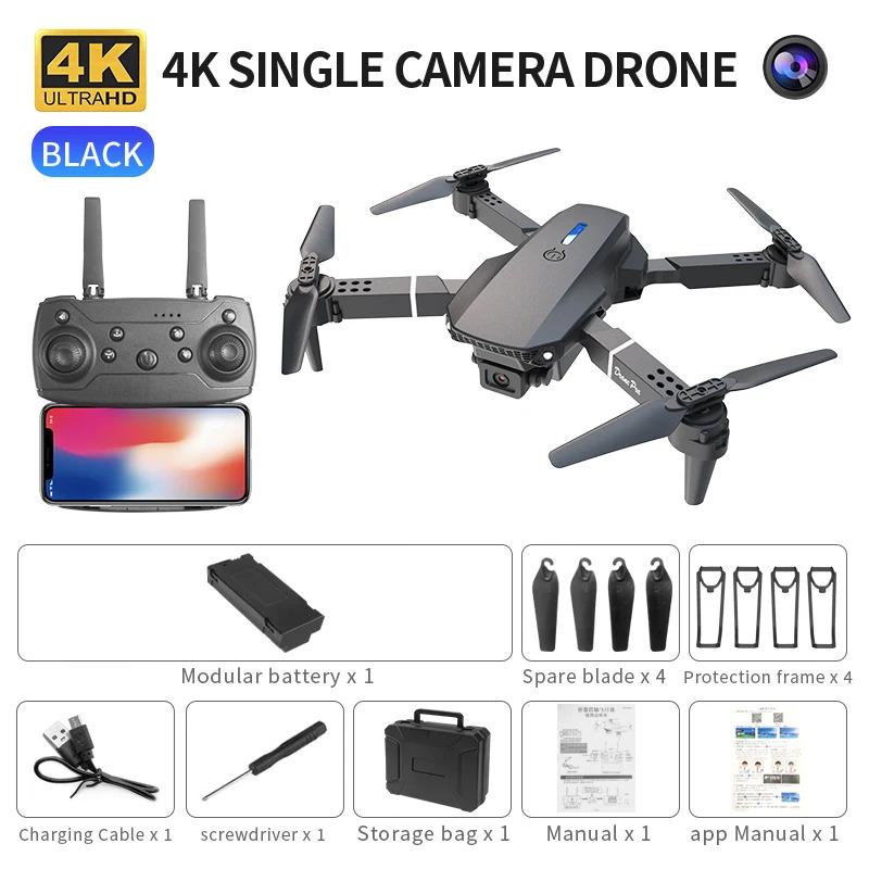 E88 ProIntelligent Folding Dro - Drone Camera Mount のレビューと価格