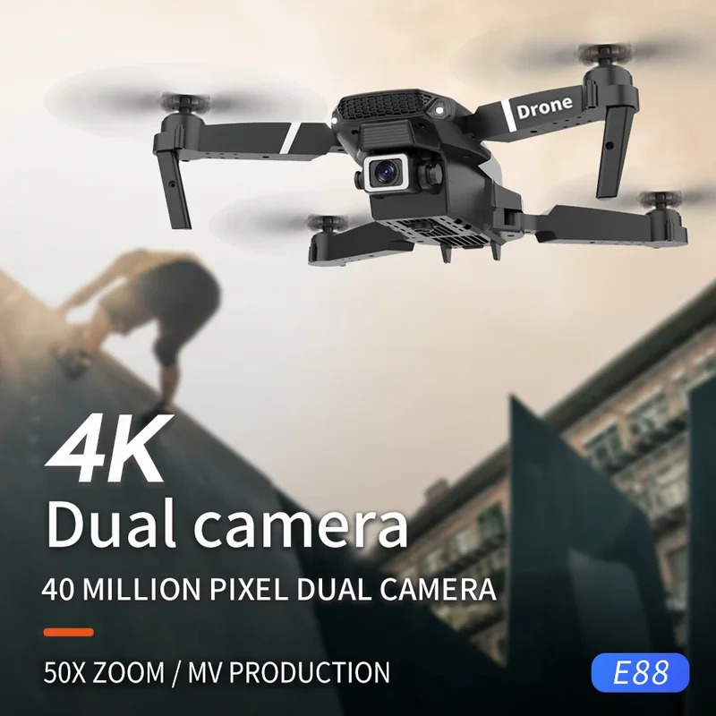 E88 ProIntelligent Folding Dro - Drone Camera Mount のレビューと価格