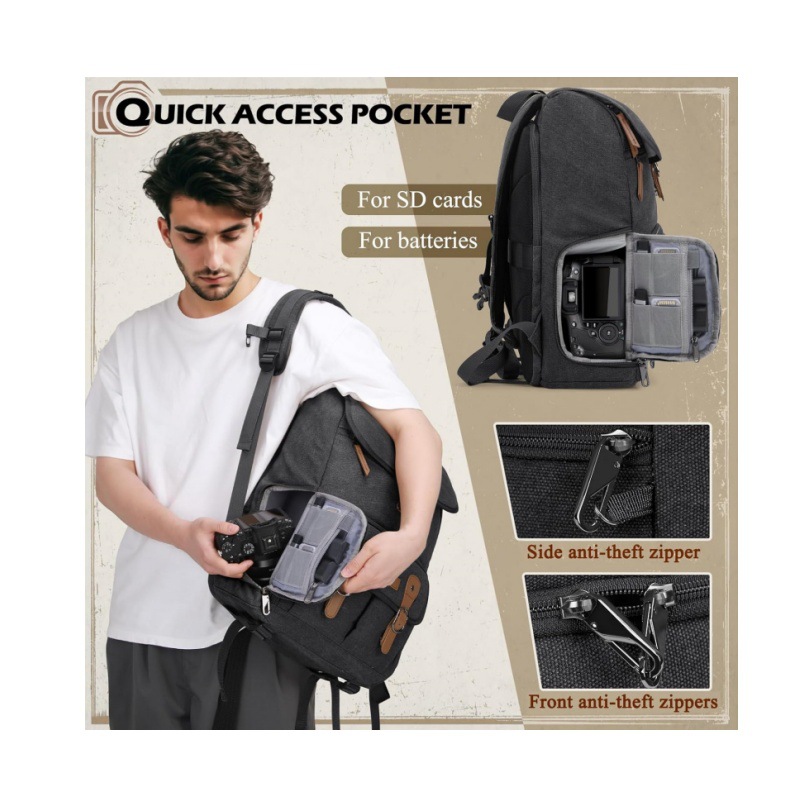 DSLR dual-shoulder camera bag, - Drone Camera Waterproof のレビューと価格