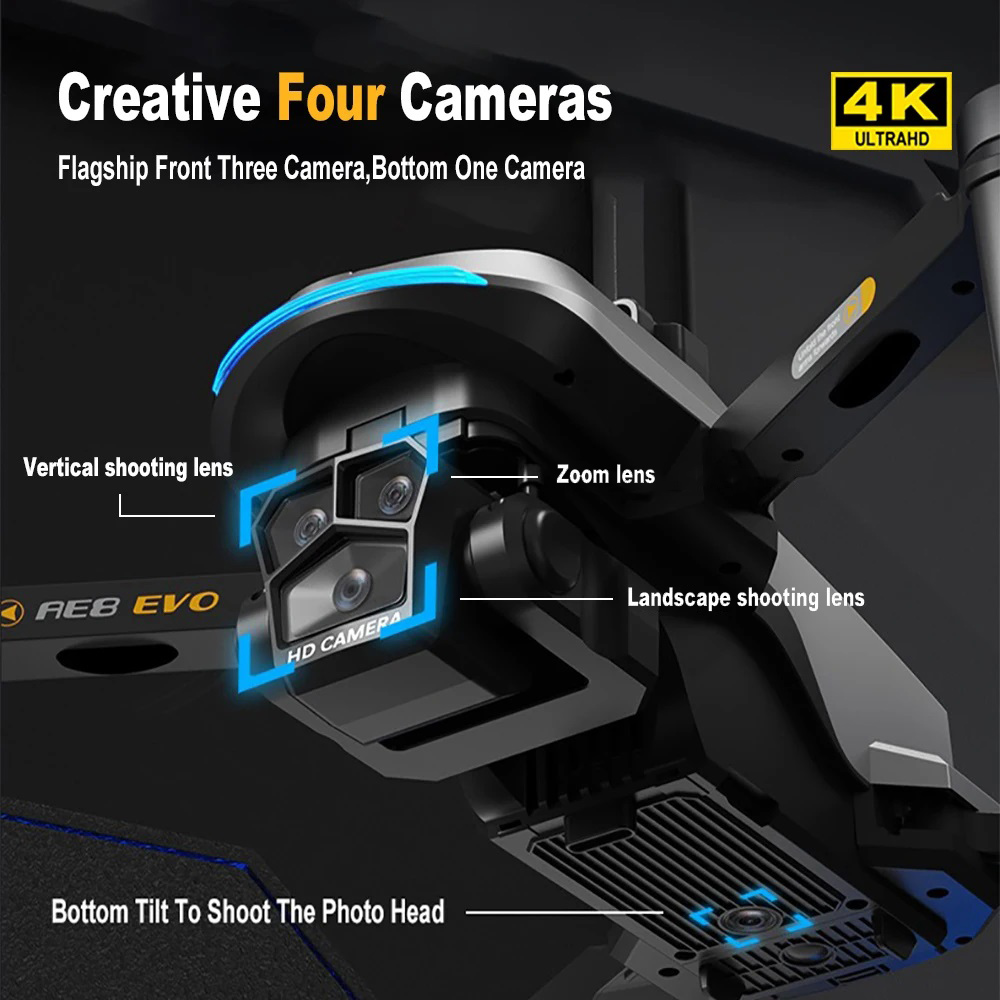 AE8 EVO Drone 4K Professional  - Drone Camera Night Vision のレビューと価格