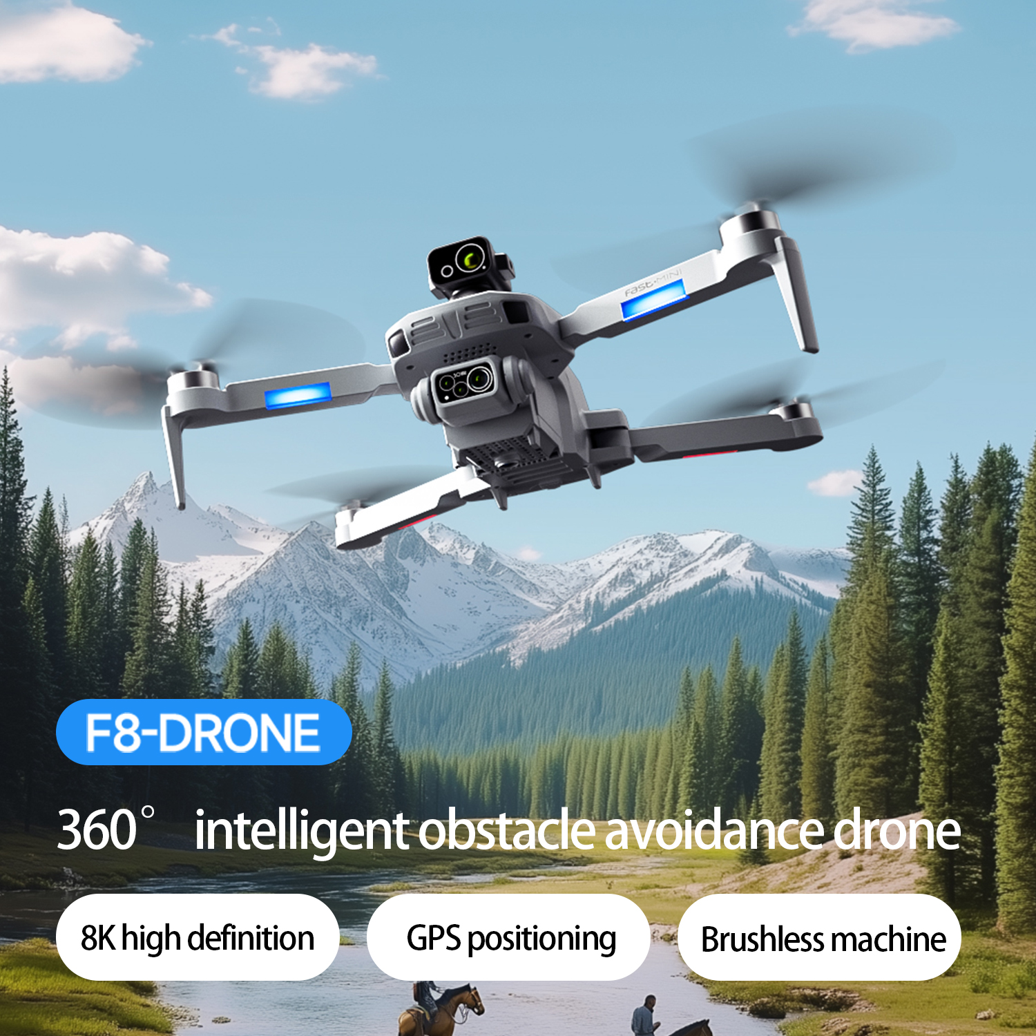 F8 MAX GPS Drone Professional  - Drone Camera Mount のレビューと価格