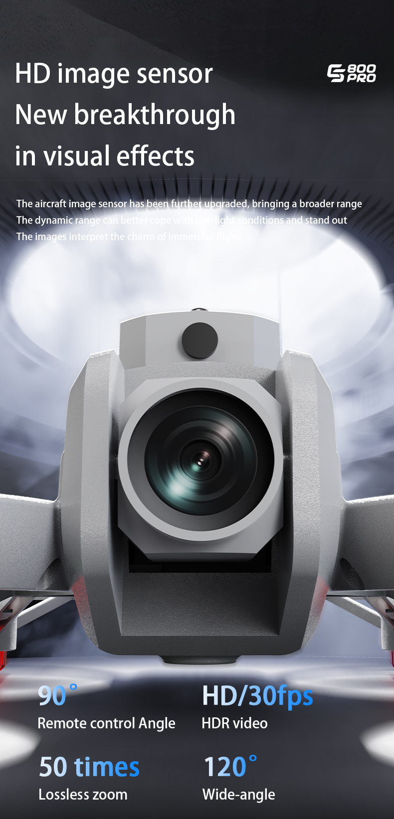 ES800PRO Drones 12.5CM Screen  - Drone Camera Vlog のレビューと価格