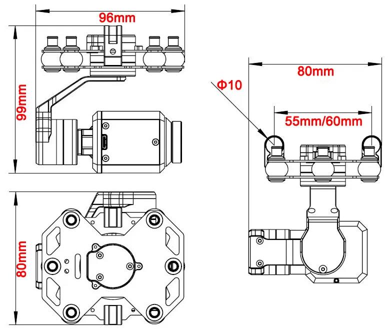 Tarot TL3T20 3-axis Gimbal 640 - Drone Camera Thermal のレビューと価格