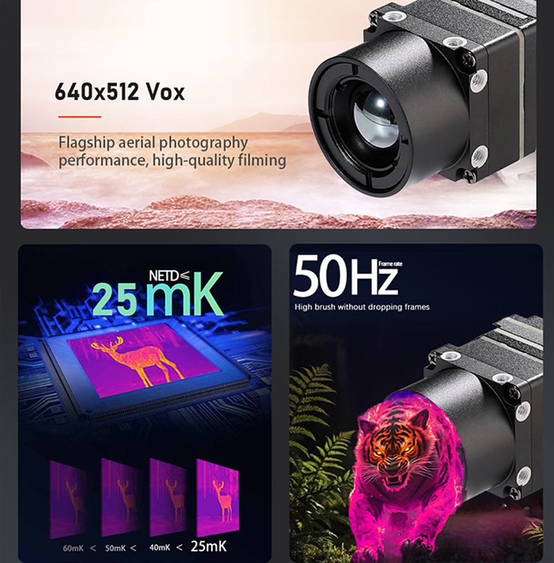 New Arrival 640x512 FPV Drone  - Drone Camera Thermal のレビューと価格